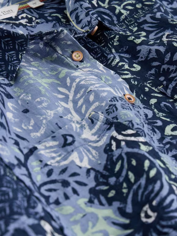 Ellie Organic Cotton Shirt by White Stuff in Blue Multi