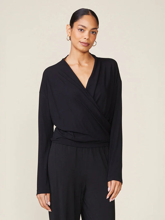 Legendary Wrap Top by ANTHEM the label in Black