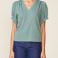 Dusty Flutter Sleeve Tee by ANTHEM the label in Green