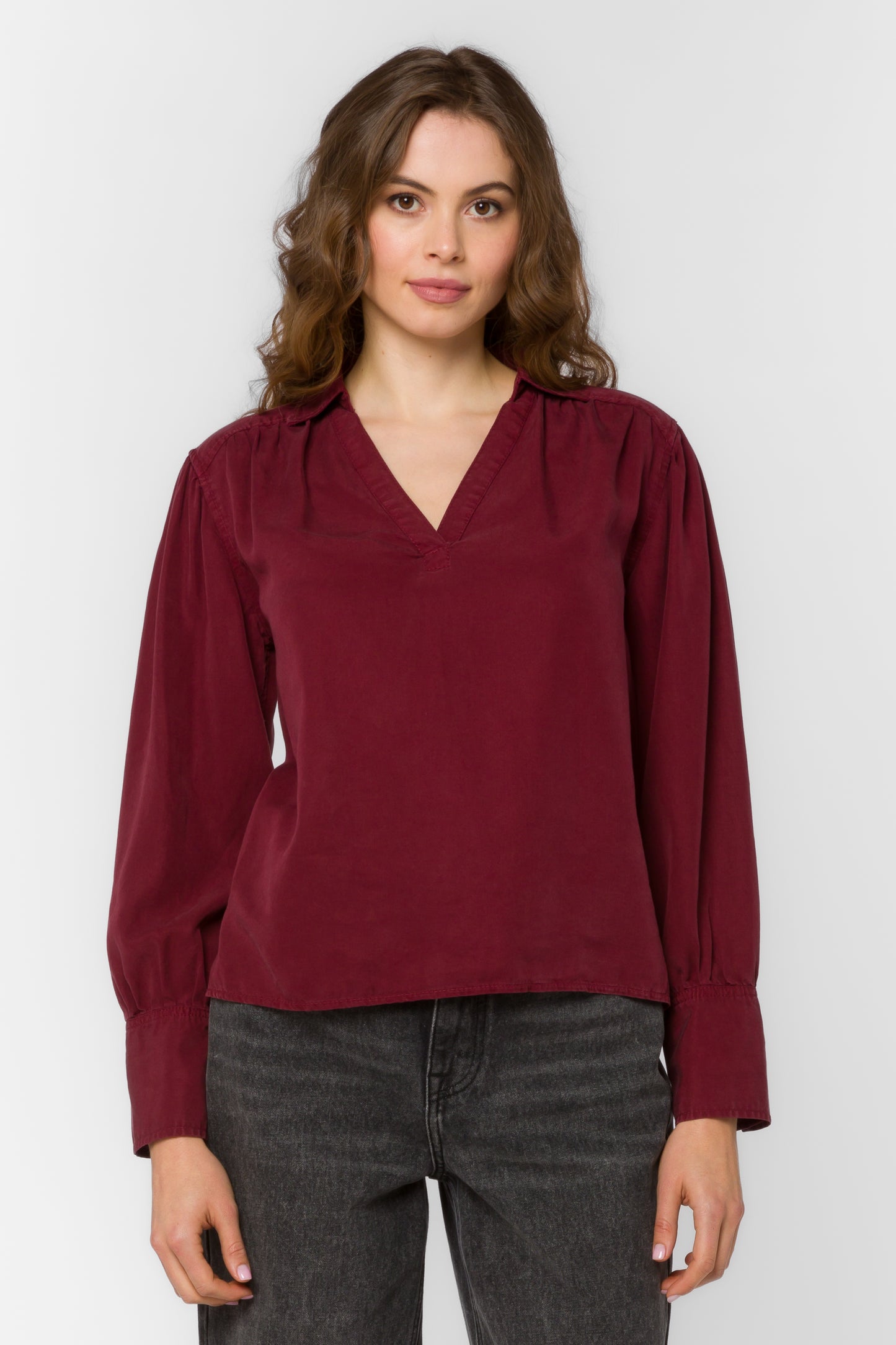 Beretta Top by Velvet Heart in Bordeaux