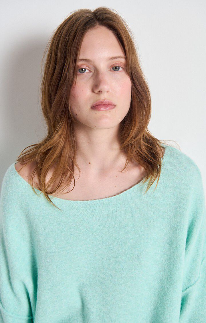 Damsville Sweater by American Vintage in Lagon Chine