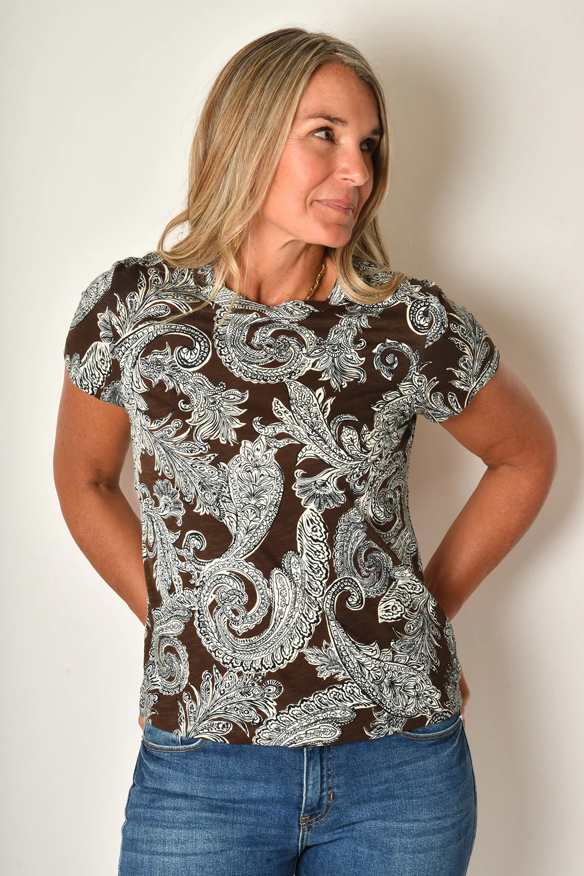 The Perfect Tee by Sanctuary in Mineral Paisley
