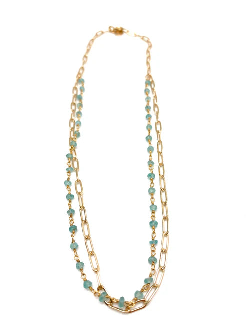 Mariana Necklace by IN2DESIGN in Aquamarine