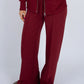 Prida Soft Knit Pull on Straight Leg Pants by RD Style in Chili