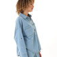 Blaire Button Down Top by Threads 4 Thought in Light Wash