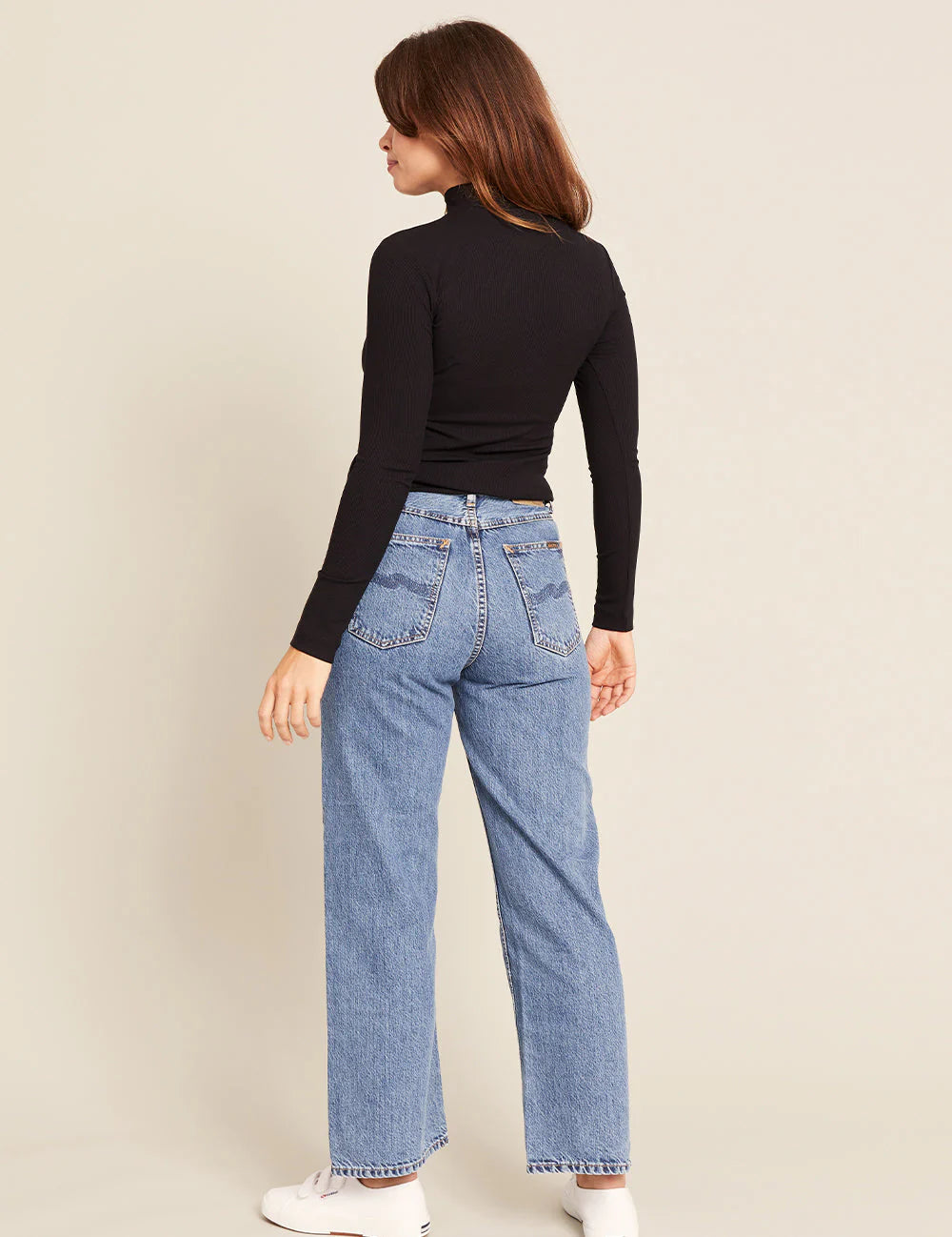 Ribbed Turtleneck by Boody in Black