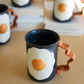 Ceramic Bacon and Eggs Mug by Kalalou